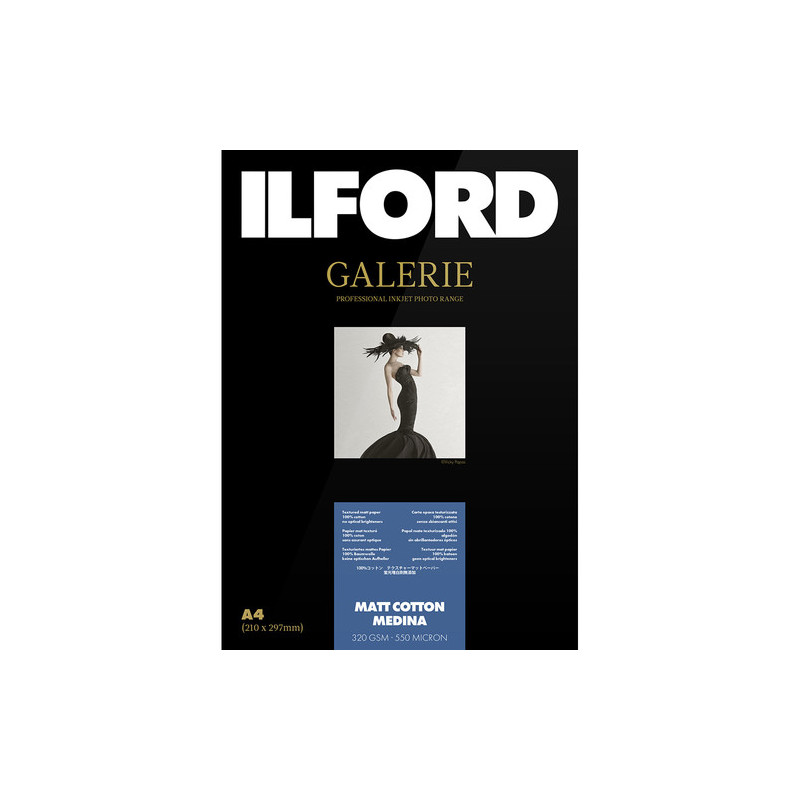 ILFORD 13X18 MATT COTTON MEDINA 50 FOGLI 320GSM | Fcf Forniture Cine Foto