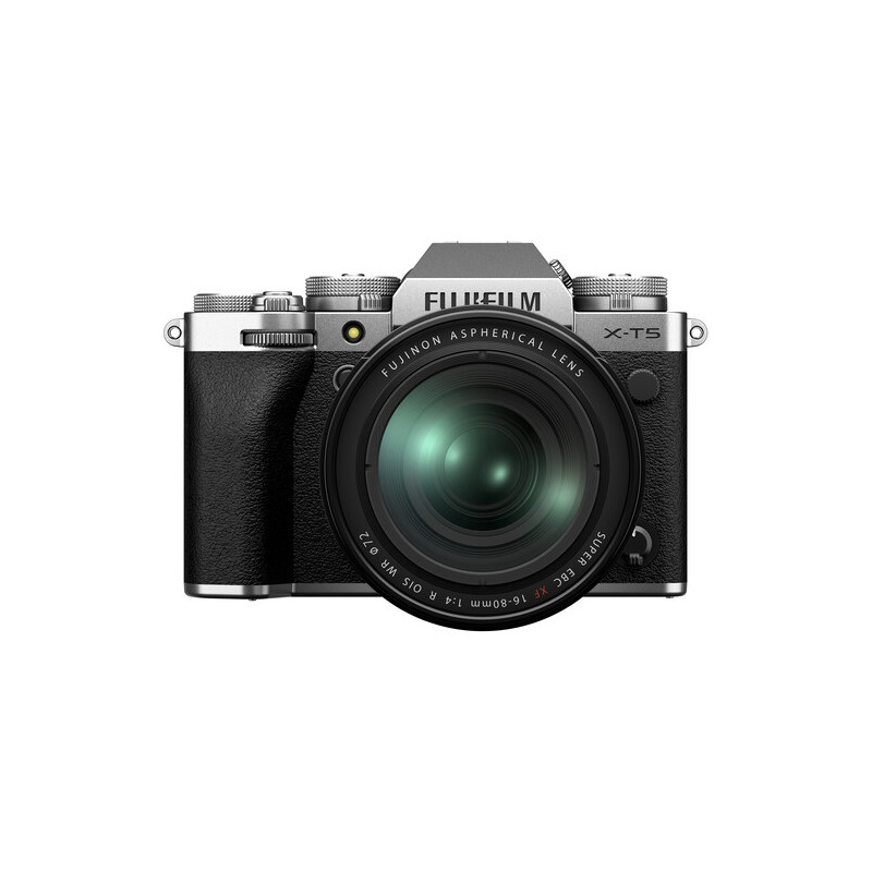 FUJIFILM X-T5 SILVER + XF 16-80mm - GARANZIA FUJIFILM ITALIA | Fcf Forniture Cine Foto