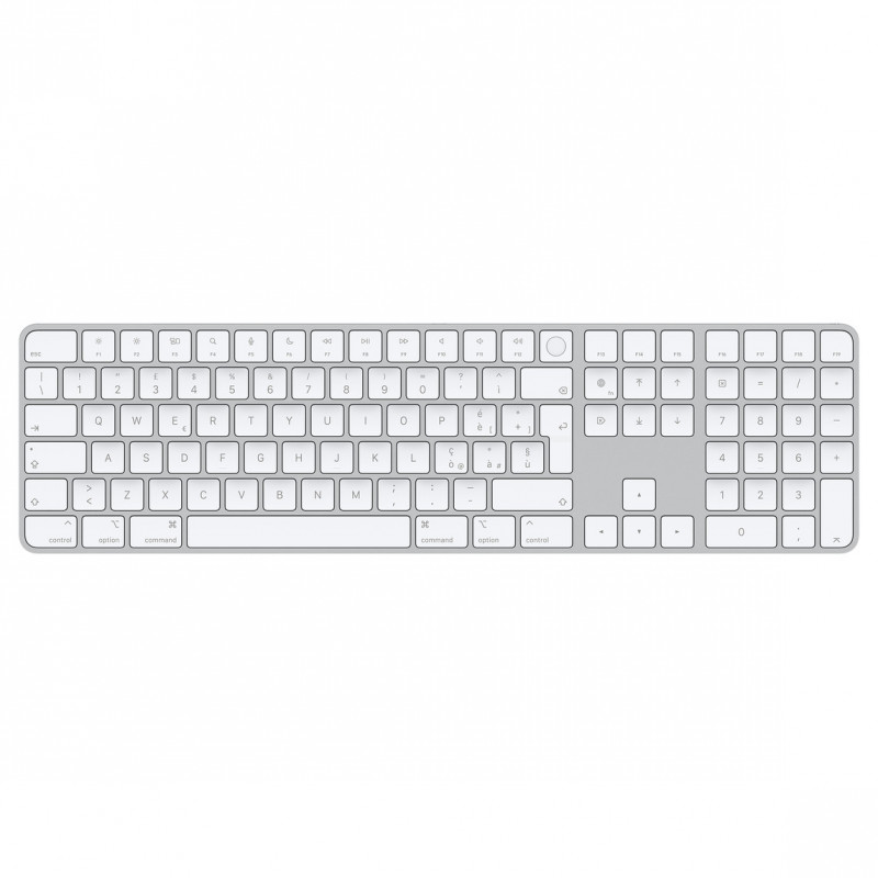 APPLE MAGIC KEYBOARD CON TOUCH ID E TASTIERINO NUMERICO PER MAC OCN CHIP APPLE - TASTI BIANCHI | Fcf Forniture Cine Foto