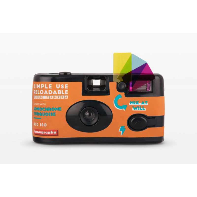 LOMOGRAPHY SIMPLE USE CAMERA RICARICABILE TURQUOISE | Fcf Forniture Cine Foto