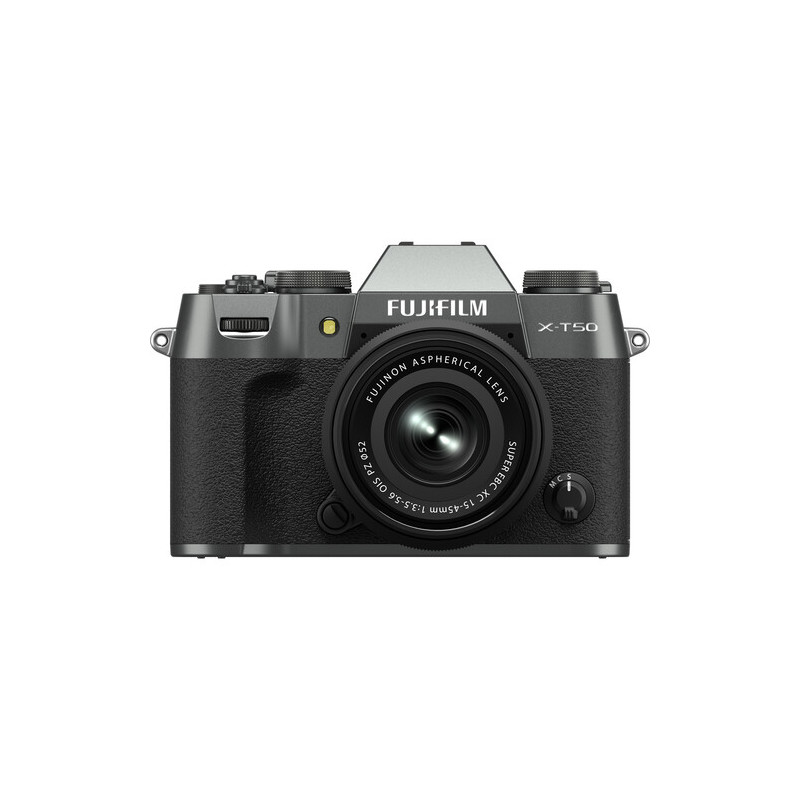 FUJIFILM X-T50 CHARCOAL SILVER + XC 15-45mm - GARANZIA FUJIFILM ITALIA | Fcf Forniture Cine Foto