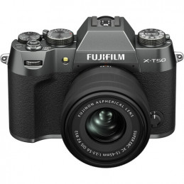 FUJIFILM X-T50 CHARCOAL SILVER + XC 15-45mm - GARANZIA FUJIFILM ITALIA | Fcf Forniture Cine Foto