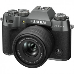 FUJIFILM X-T50 CHARCOAL SILVER + XC 15-45mm - GARANZIA FUJIFILM ITALIA | Fcf Forniture Cine Foto