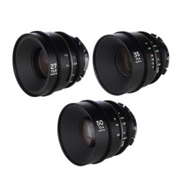 LAOWA VENUS OPTICS S35 PRIME KIT NANOMORPH (27MM-35MM-50MM) SILVER PER PL+EF CINE LWAPRNSPLEF | Fcf Forniture Cine Foto