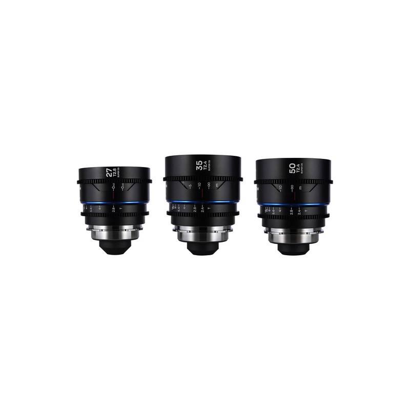 LAOWA VENUS OPTICS S35 PRIME KIT NANOMORPH (27MM-35MM-50MM) BLUE PER PL+EF CINE LWAPRNBPLEF | Fcf Forniture Cine Foto