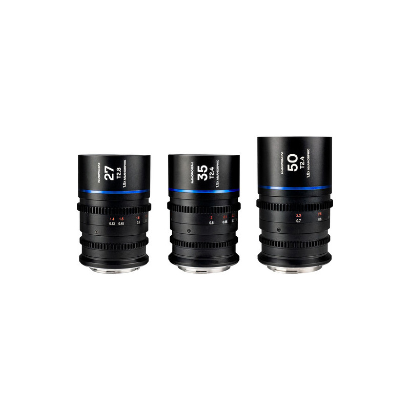 LAOWA VENUS OPTICS S35 PRIME KIT NANOMORPH (27MM-35MM-50MM) BLUE PER NIKON Z CINE LWAPRNBNIKZ | Fcf Forniture Cine Foto