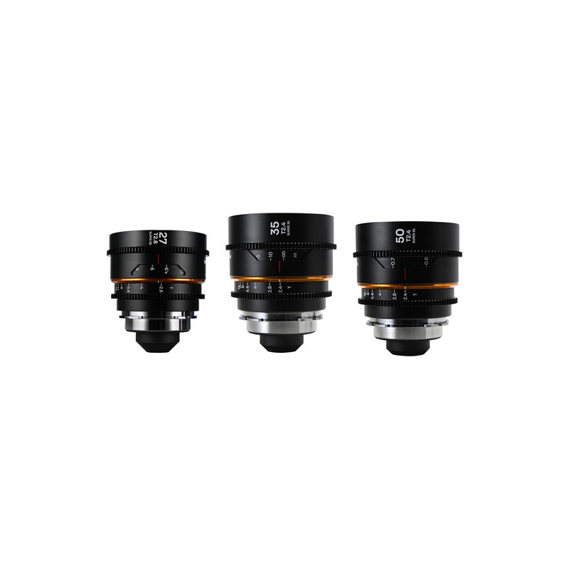 LAOWA VENUS OPTICS S35 PRIME KIT NANOMORPH (27MM-35MM-50MM) AMBRA PER PL+EF CINE LWAPRNAPLEF | Fcf Forniture Cine Foto