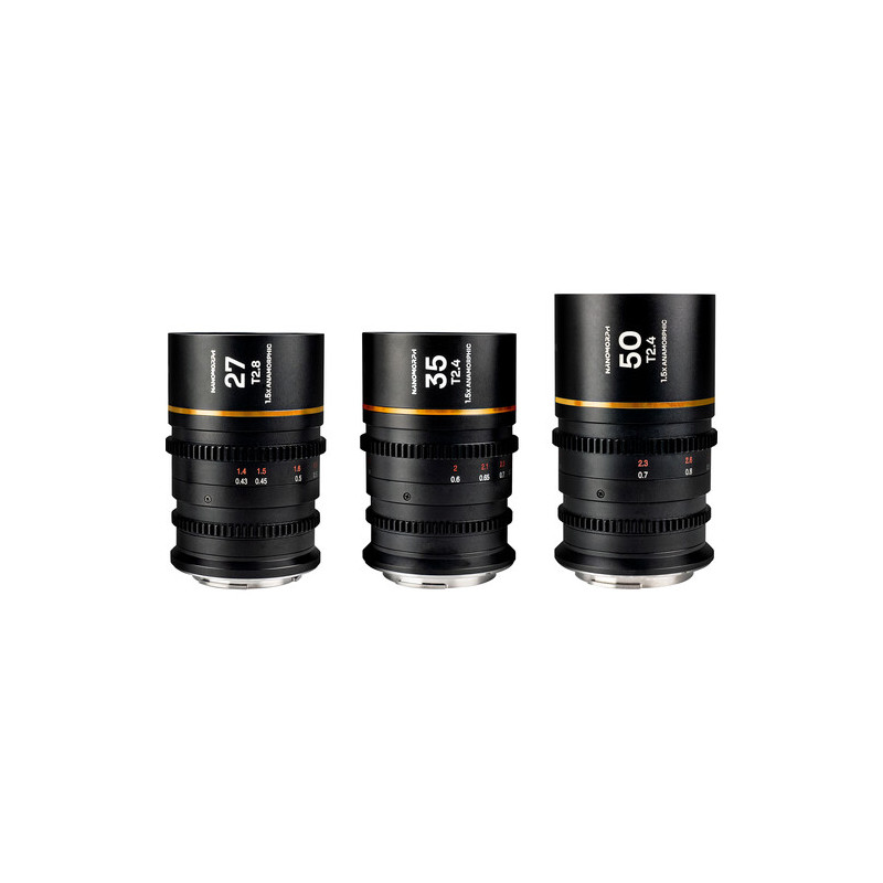 LAOWA VENUS OPTICS S35 PRIME KIT NANOMORPH (27MM-35MM-50MM) AMBRA PER NIKON Z CINE LWAPRNANIKZ | Fcf Forniture Cine Foto