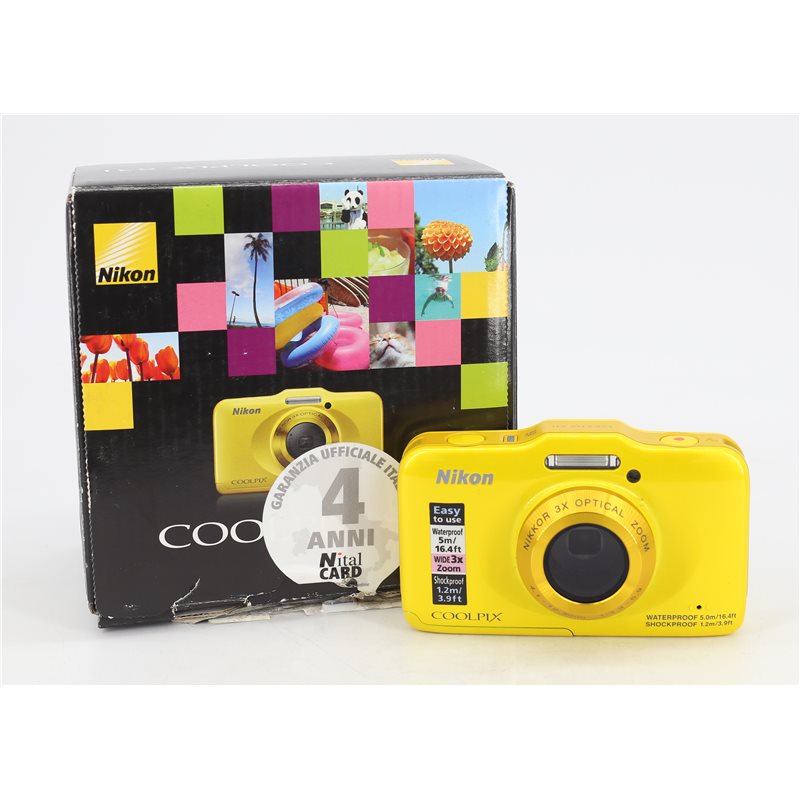 NIKON COOLPIX S31 YELLOW - GARANZIA 3 MESI FCF