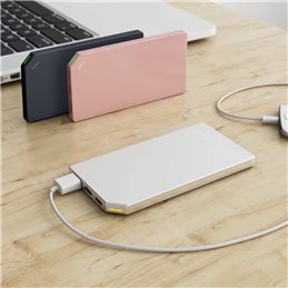 ALLOCACOC POWERBANK SLIM ALLUMINIO 5000MAH ARGENTO