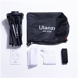 ULANZI SOFTBOX OTTAGONALE AS-D30 CON SUPPORTO MINI BOWENS E GRIGLIA DA 30 CM