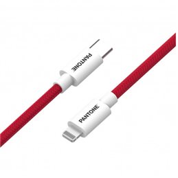 PANTONE PT-CTL002-5R1 CAVO USB-C LIGHTNING 1.5MT RED