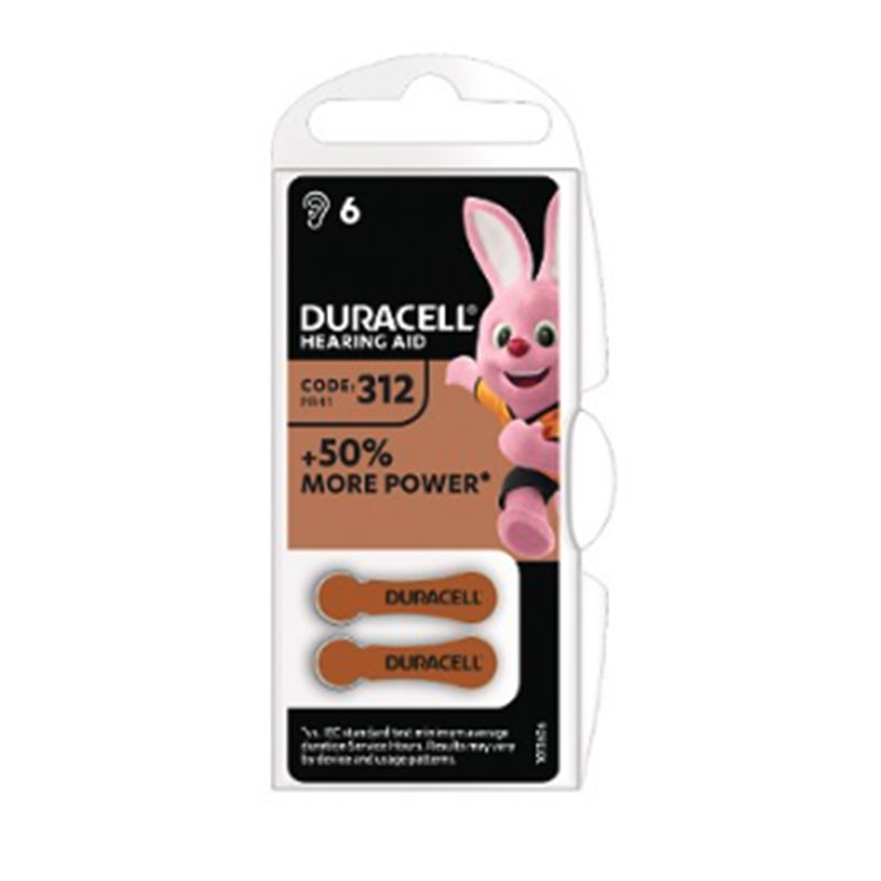 DURACELL DA312 BATTERIA PER APPARECCHI ACUSTICI