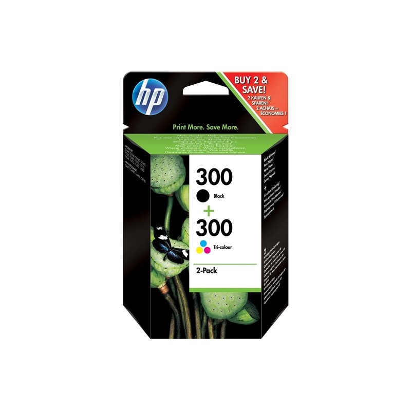 HP 300 CARTUCCIA INCHIOSTRO NERO E TRICOMIA COLORE