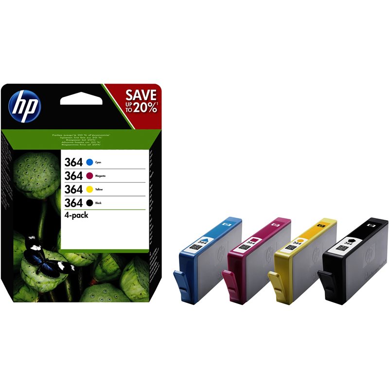 HP 364 CARTUCCIA INCHIOSTRO NERO/CIANO/MAGENTA/GIALLO