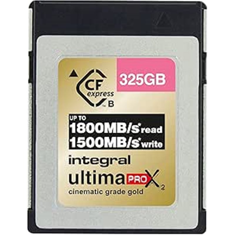 INTEGRAL 325GB CFEXPRESS TYPE B GOLD READ 1800MB/S WRITE 1500MB/S