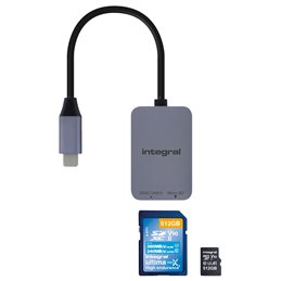 INTEGRAL LETTORE DI SCHEDE USB-C SD/MICRO SD