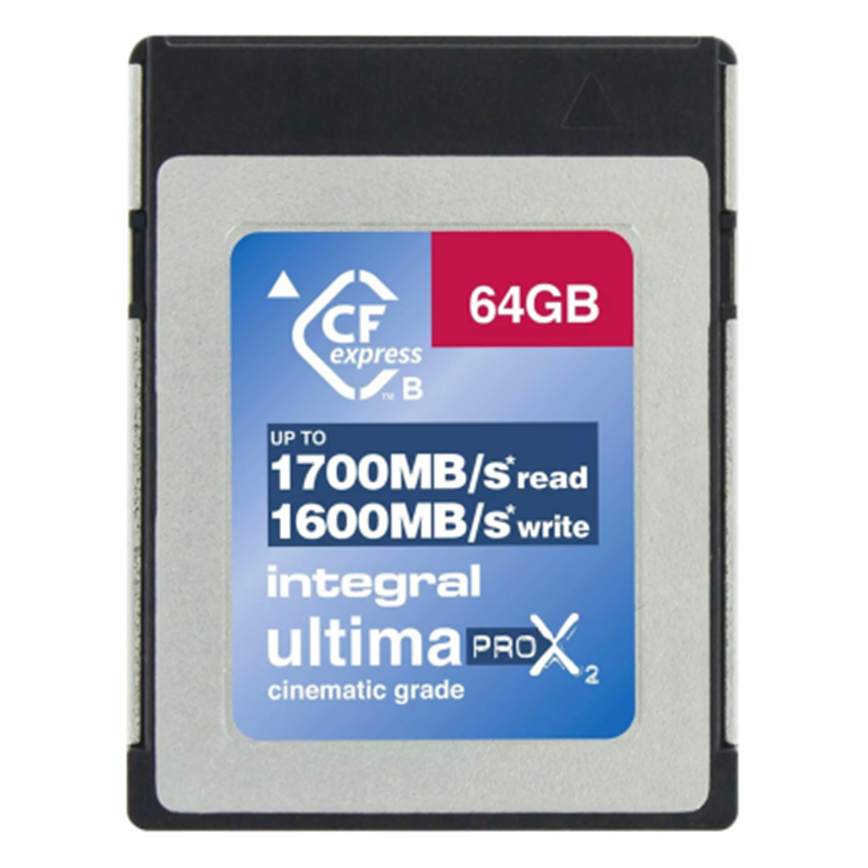 INTEGRAL 64GB CFEXPRESS TYPE B READ 1700MB/S WRITE 1600MB/S