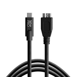 TETHER TOOLS THTCUC3315-BLK TETHERPRO CAVO USB-C A MICRO-B 3.0 4.5mt NERO