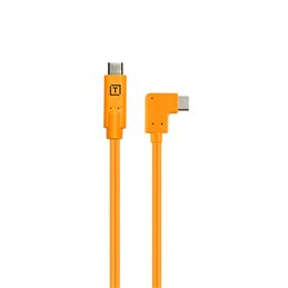 TETHER TOOLS THTCUCRTC1-ORG TETHERPRO USB-C A USB-C ADATTATORE AD ANGOLO RETTO PIGTAIL 50CM