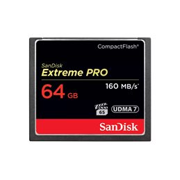 SANDISK 64GB COMPACT FLASH EXTREME PRO READ 160MB/S WRITE 150MB/S 