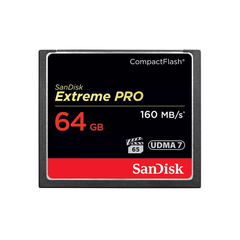 SANDISK 64GB COMPACT FLASH EXTREME PRO READ 160MB/S WRITE 150MB/S 